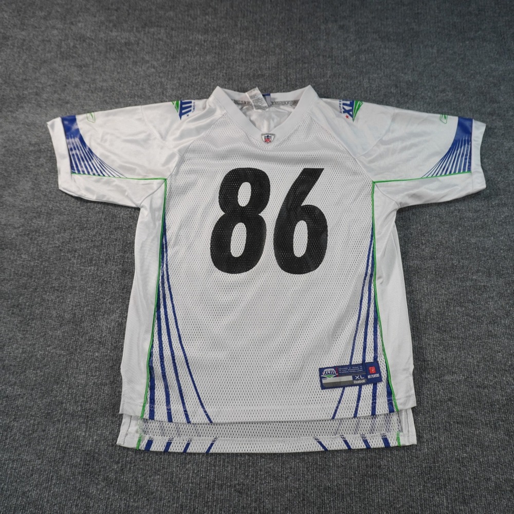 Reebok NFL Hines Ward Jersey Youth XL White Super Bowl XLIII 86 Mesh Steelers